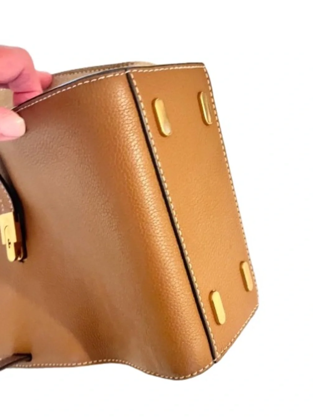 TORY BURCH- Lee Radziwill Leather Double Bucket Bag. MINT CONDITION